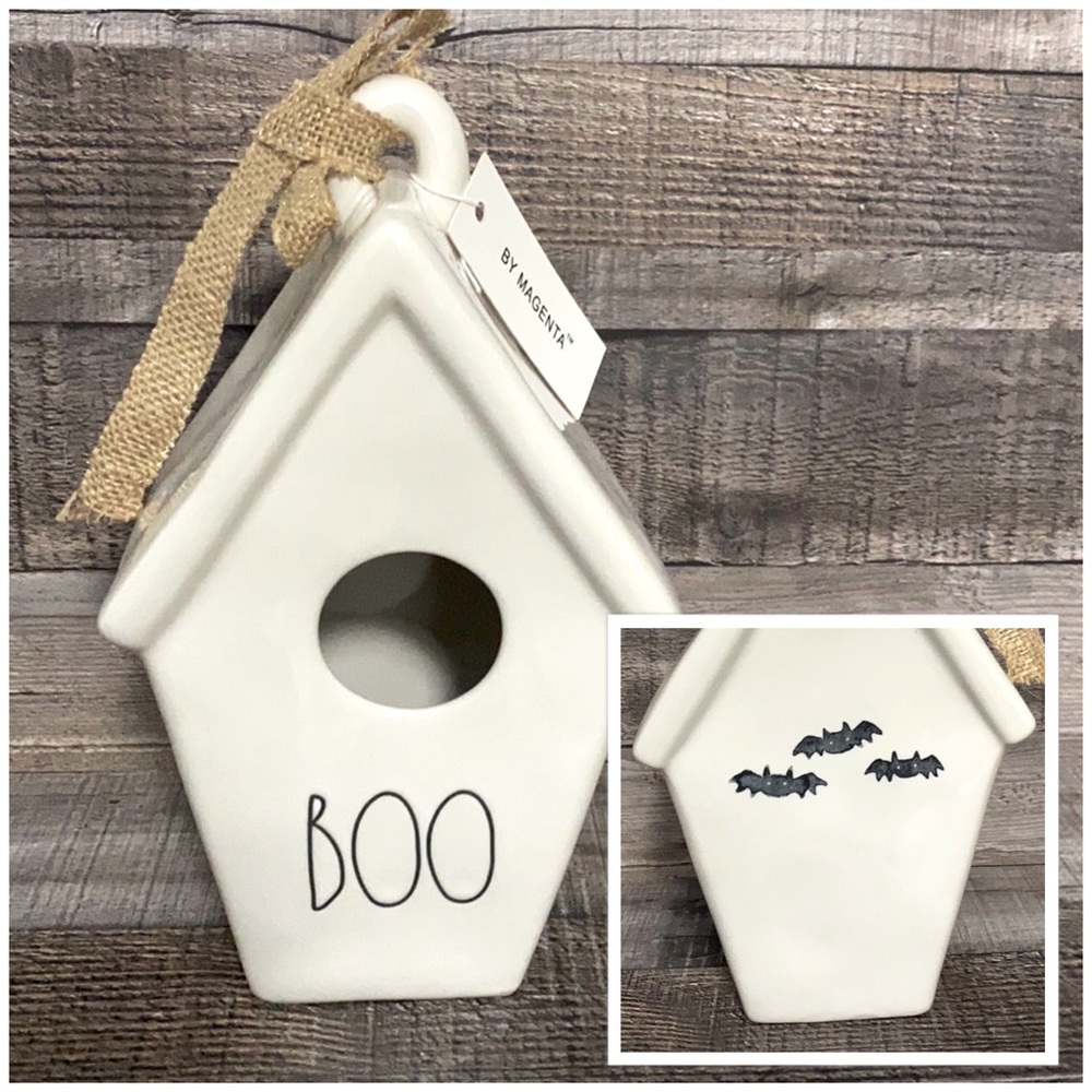 Rae Dunn Boo birdhouse